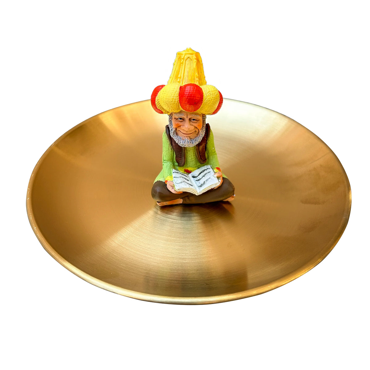 Fananees Ramadan character sitting on a serving plate Fananees characters - Fat lovable man and Alselfi old man sitting on a presenting plate (2 piece)
