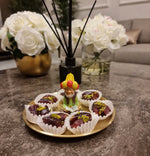 Fananees Ramadan character sitting on a serving plate Fananees characters - Fat lovable man and Alselfi old man sitting on a presenting plate (2 piece)