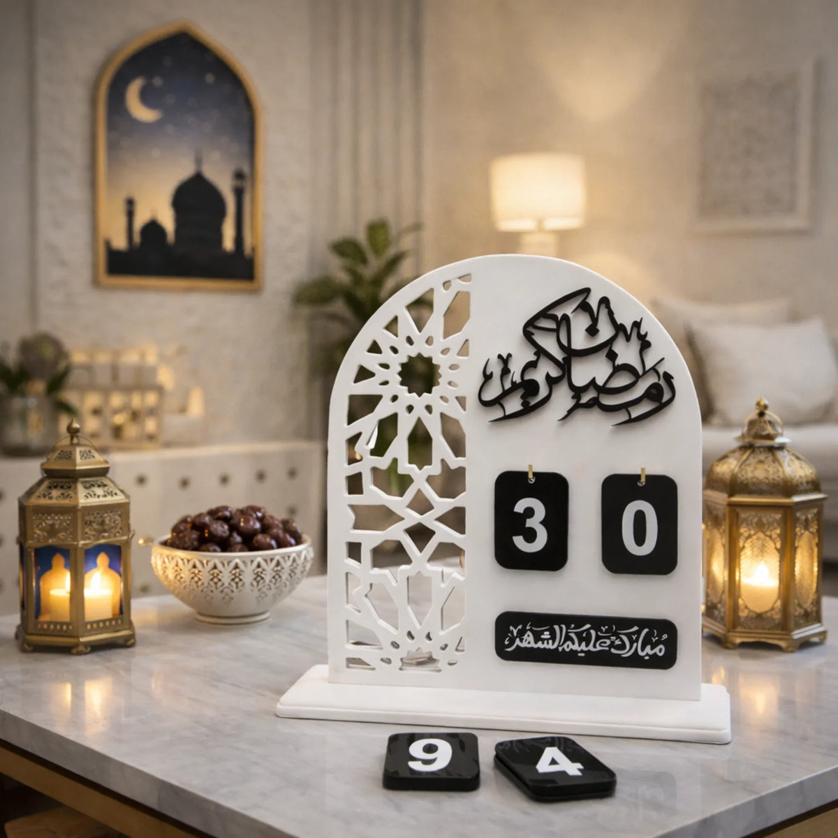 Handmade wooden Ramadan Calendar - Matt White