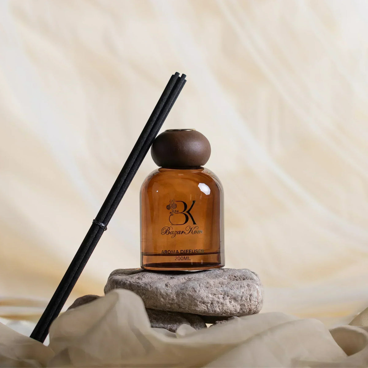 Reed aroma diffuser with glass bottle and fragrance reeds Aura - Reed Diffuser