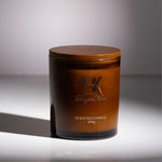 Scented candle in a decorative glass jar ليمون جراس - شمعة