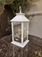 Plastic and glass Ramadan lantern for festive home decoration فانوس رمضان مصنوع من البلاستيك والزجاج