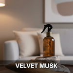 Musk scented home spray in a decorative fragrance bottle فلفيت مسك - مرش منزلي