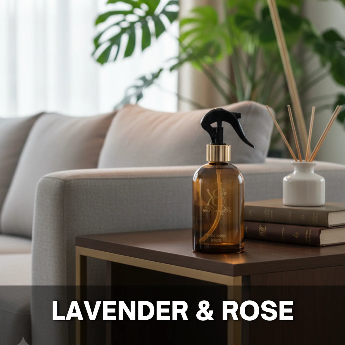 Lavender Rose scented home spray in a decorative fragrance bottle Lavender - Home Spray