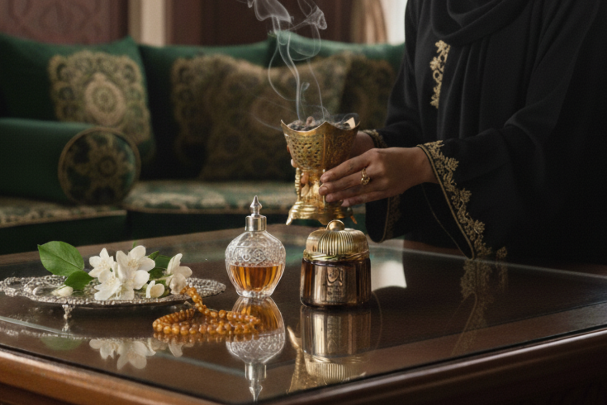 Bazarkom bakhoor burner and fragrance set