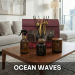 Ocean Waves fragrance gift set with coordinated home fragrance products Ocean Waves Gift Set