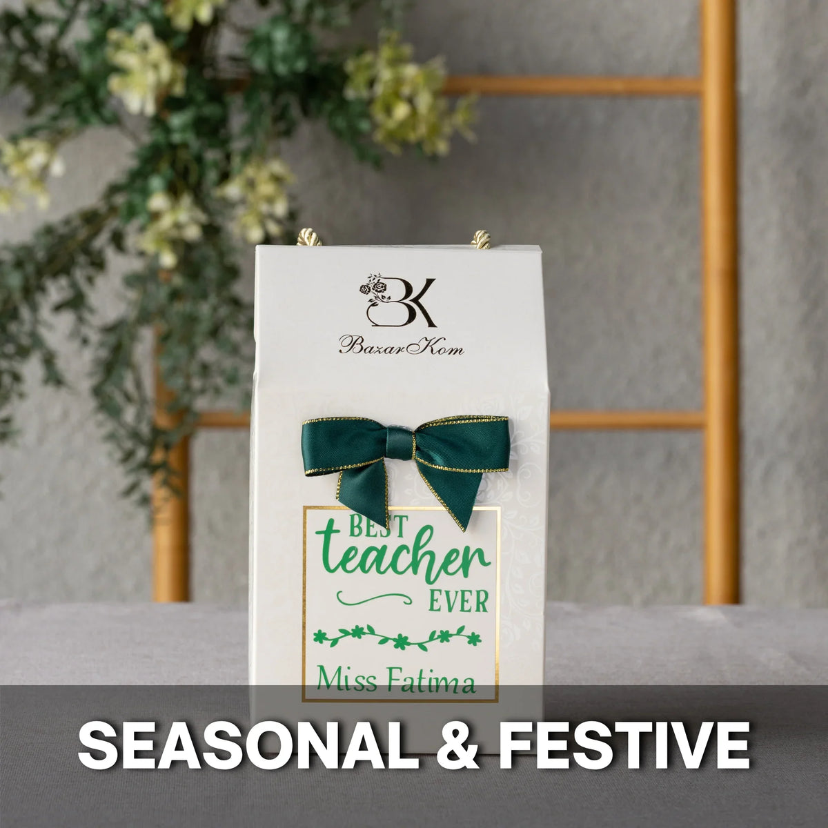 Festive giveaway gifts and decorative favors for celebrations