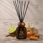 Aura reed aroma diffuser with glass bottle and fragrance reeds Aura - Reed Diffuser