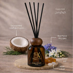 Coco Veil reed aroma diffuser with glass bottle and fragrance reeds Coco Veil - Diffuser