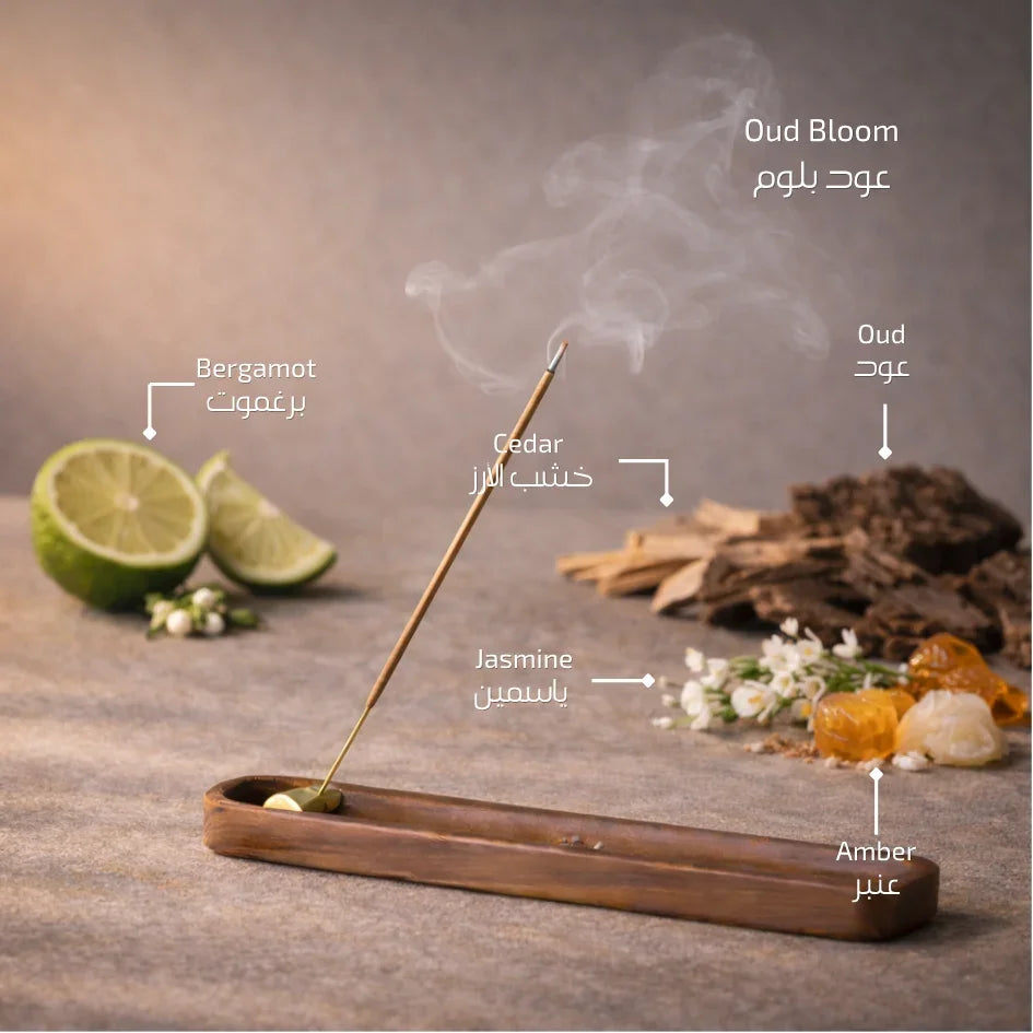 BK Oud Bloom scented incense sticks for home fragrance
