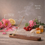 BK Rose Veil scented incense sticks for home fragrance روز فيل - أعواد بخور