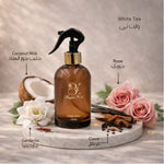 White Tea scented home spray in a decorative fragrance bottle White Tea - Home Spray